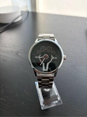 Men's Stainless Steel Black BMW Dial Watch